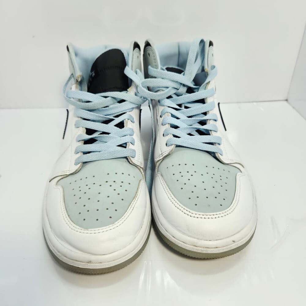 Jordan Air Jordan 1 Mid SE Size 9.5 Ice Blue White Black Shoes